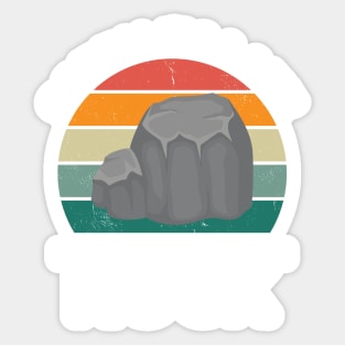 Sorry I'm Late I Saw A Rock, Gift For Rock Collector, Funny Geologist Rock Hounding Sticker